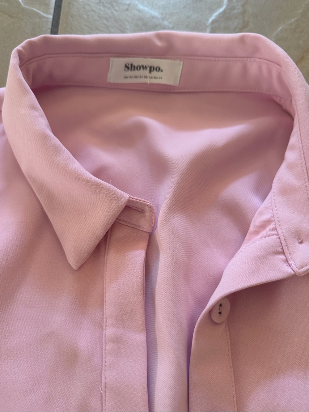 Showpo Blush Pink Long-Sleeve Shirt Dress - Picture 4 of 6